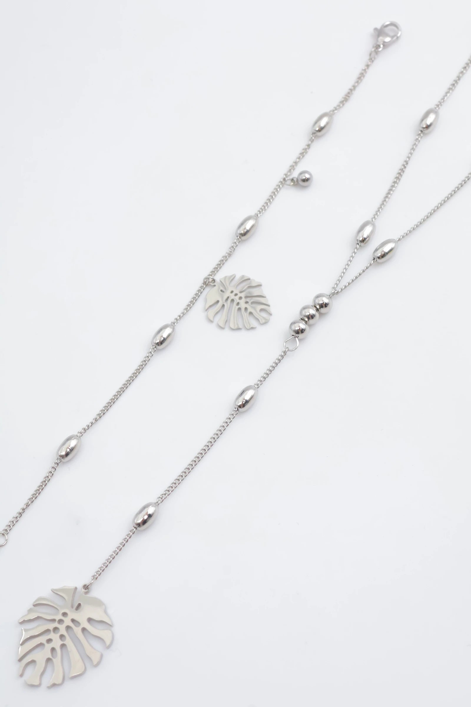 Parure de bijoux en acier inoxydable - ARGENT