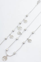 Parure de bijoux en acier inoxydable - ARGENT