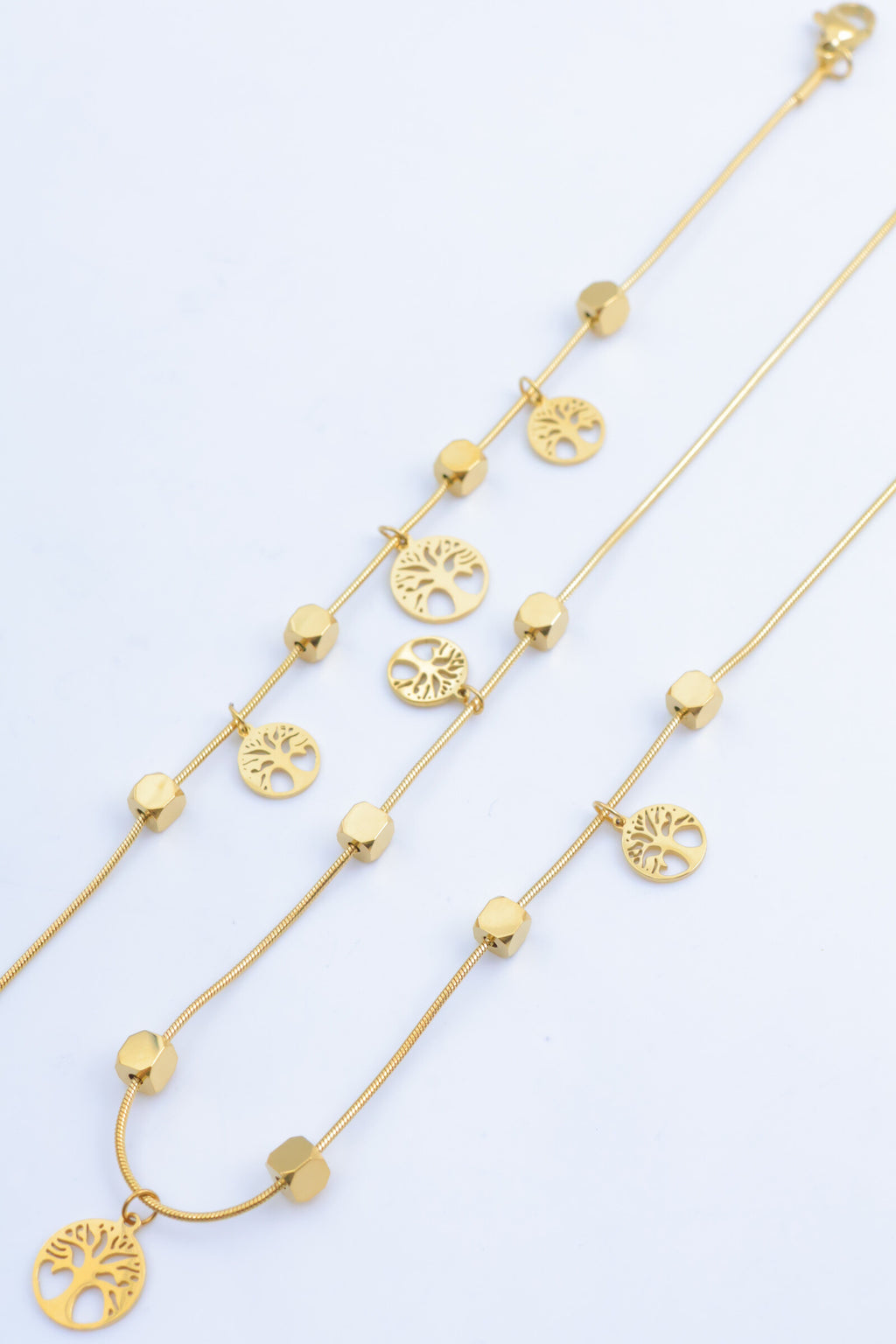 Parure de bijoux en acier inoxydable - DORÉ