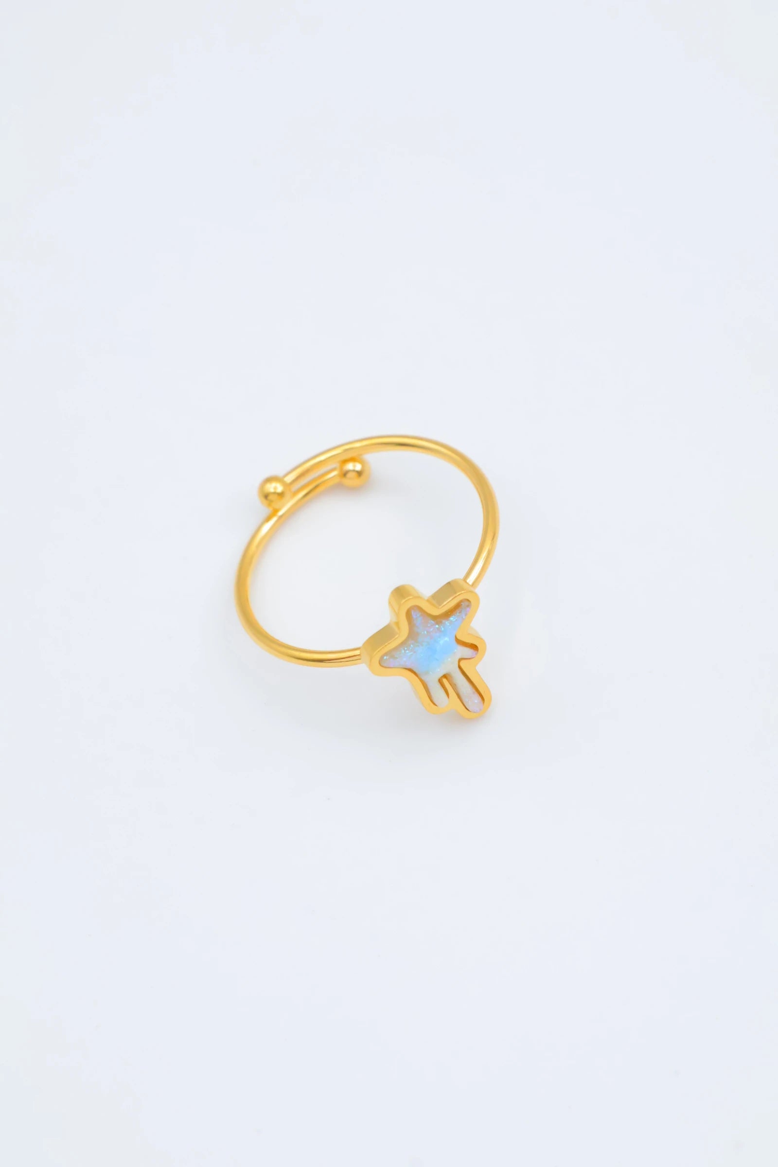 Bague en acier inoxydable ajustable - DORÉ