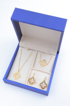 Parure de bijoux avec boîte en acier inoxydable - DORÉ