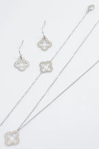Parure de bijoux en acier inoxydable - ARGENT