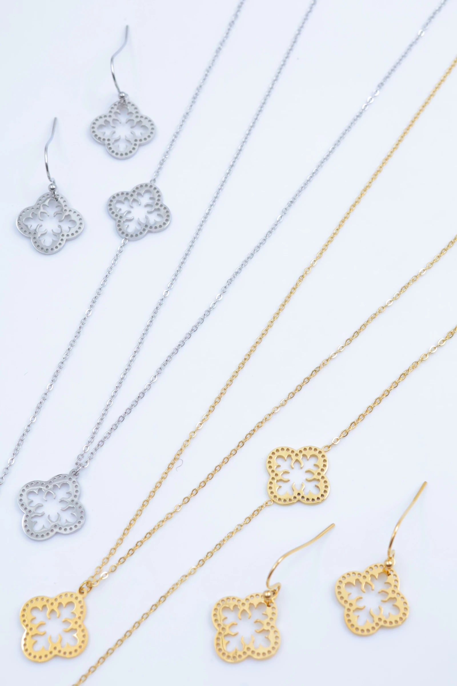 Parure de bijoux en acier inoxydable - DORÉ