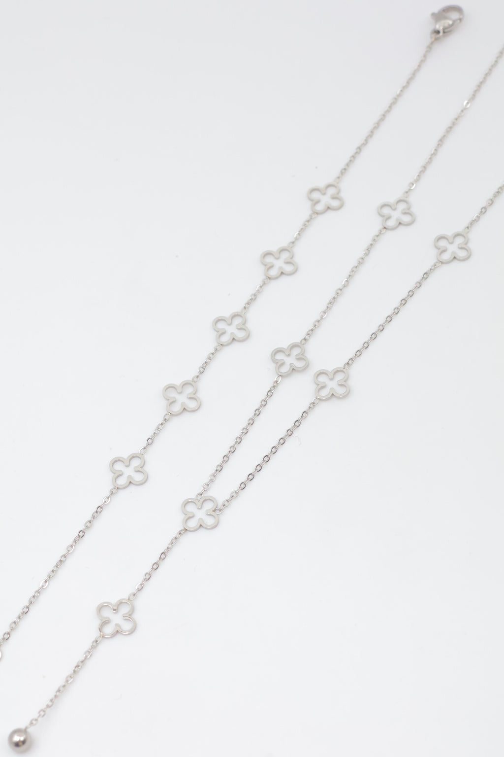Parure de bijoux en acier inoxydable - ARGENT