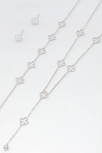 Parure de bijoux en acier inoxydable - ARGENT
