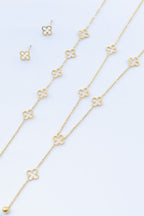 Parure de bijoux en acier inoxydable - DORÉ