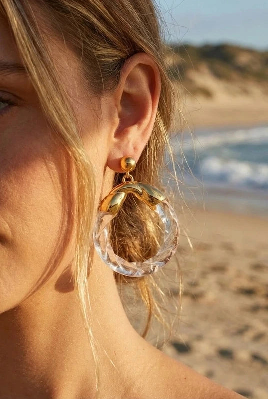 Boucles d’oreilles en acier inoxydable