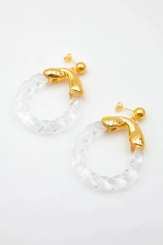 Boucles d’oreilles en acier inoxydable