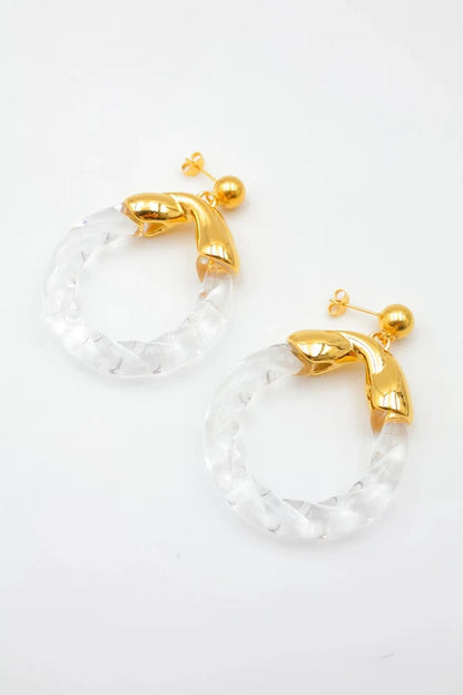Boucles d’oreilles en acier inoxydable