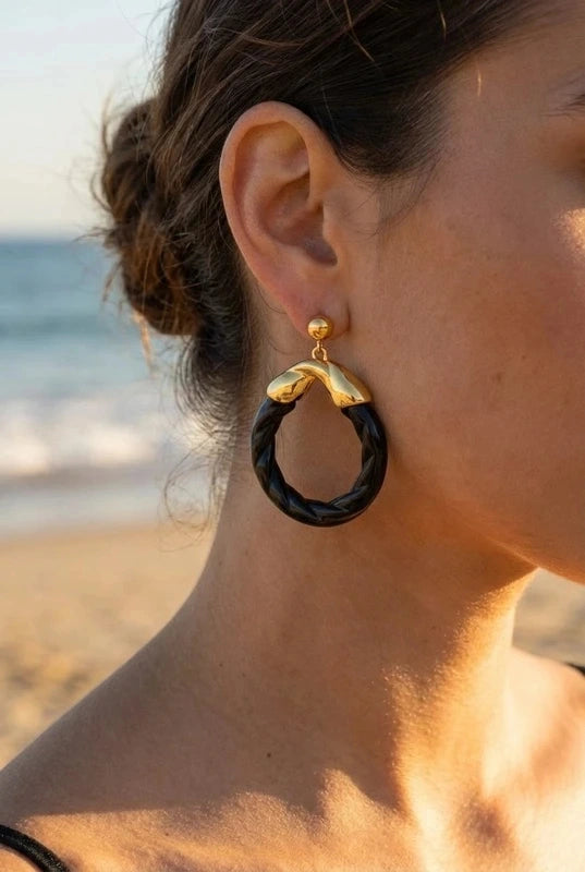 Boucles d’oreilles en acier inoxydable
