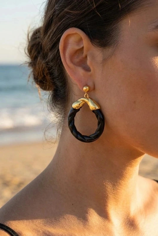 Boucles d’oreilles en acier inoxydable