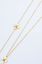 Parure de bijoux en acier inoxydable - BLANC