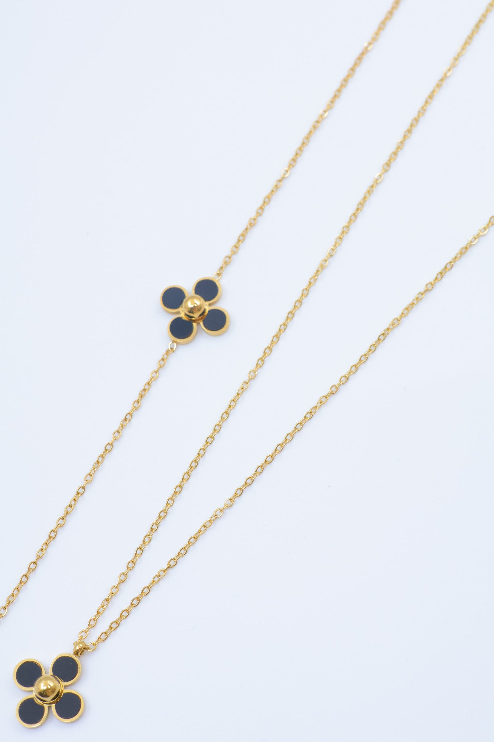 Parure de bijoux en acier inoxydable - NOIR