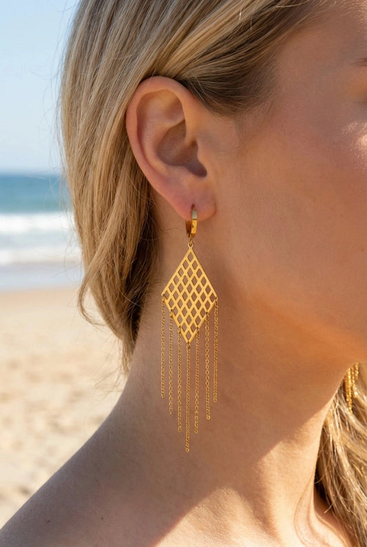 Boucles d’oreilles en acier inoxydable