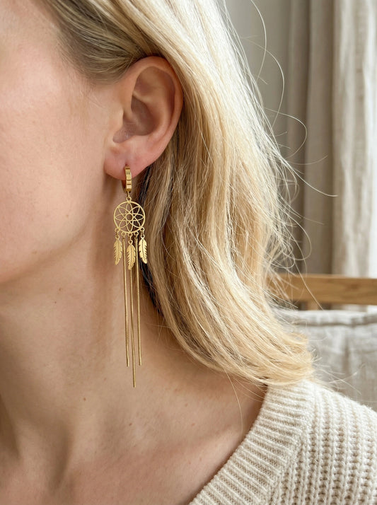 Boucles d’oreilles en acier inoxydable