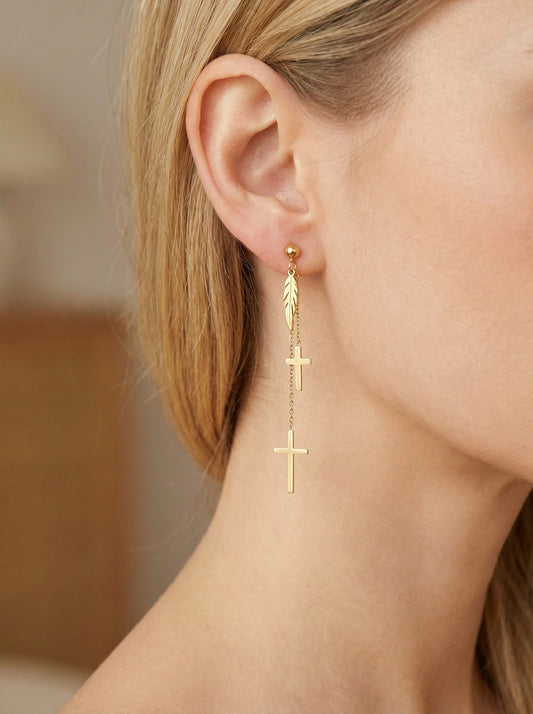 Boucles d’oreilles en acier inoxydable
