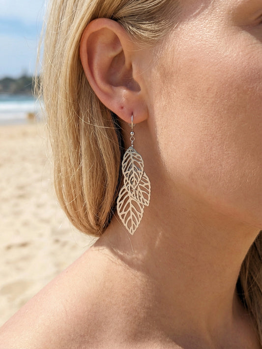 Boucles d’oreilles en acier inoxydable