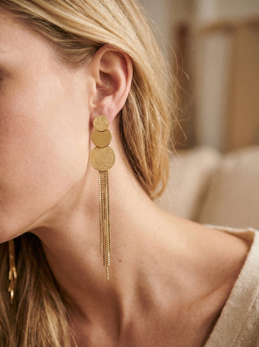 Boucles d’oreilles en acier inoxydable