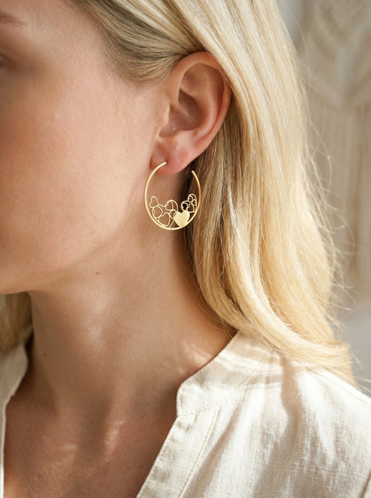 Boucles d’oreilles en acier inoxydable