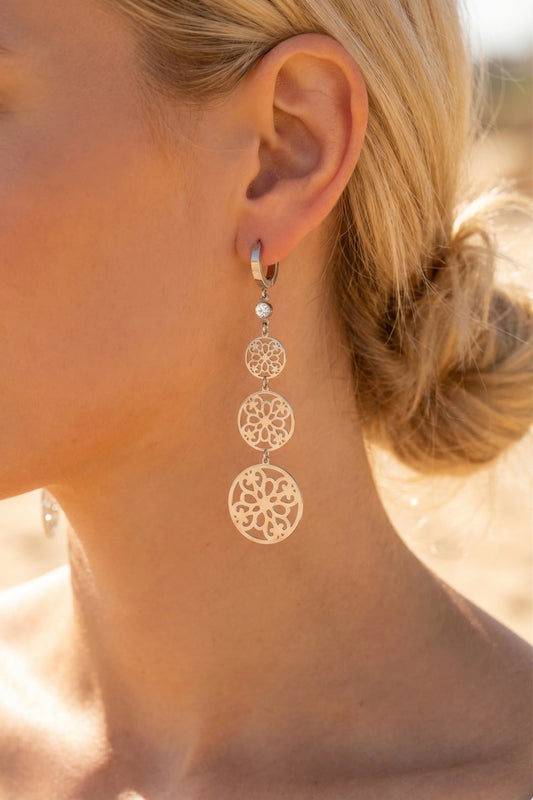 Boucles d’oreilles en acier inoxydable