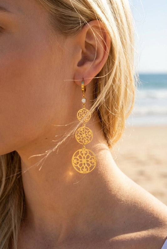 Boucles d’oreilles en acier inoxydable