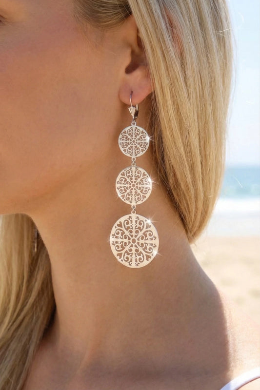 Boucles d’oreilles en acier inoxydable