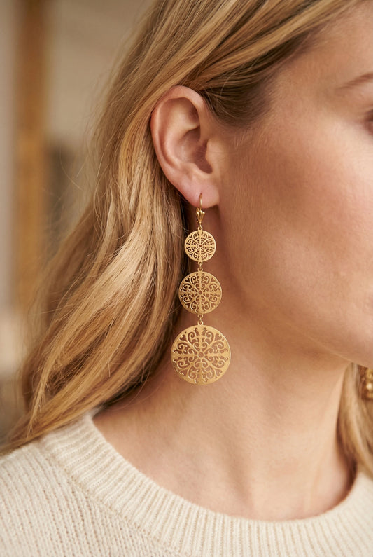Boucles d’oreilles en acier inoxydable