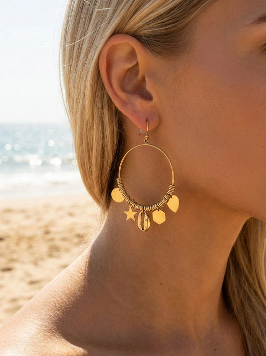 Boucles d’oreilles en acier inoxydable