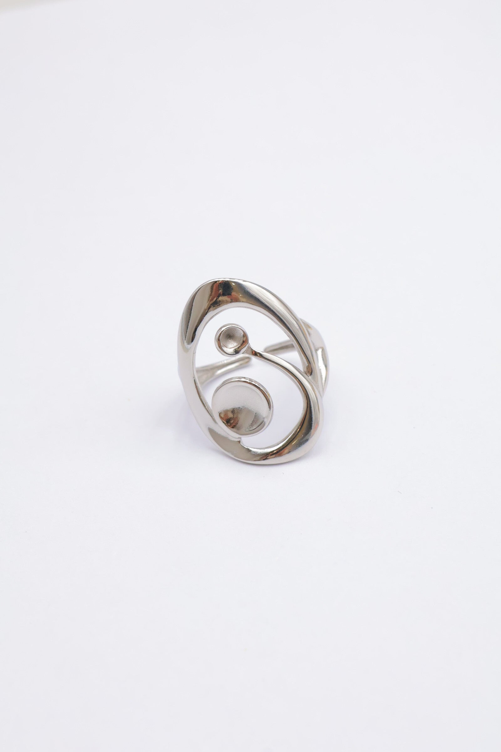 Bague - Acier inoxydable - Ajustable - ARGENT