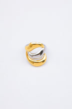 Bague - Acier inoxydable - Ajustable - BICOLORE