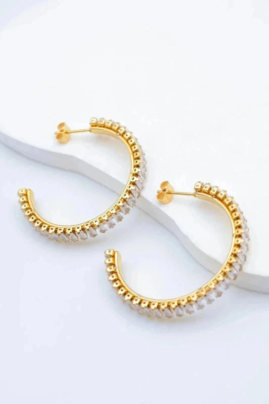 Boucles d’oreilles en acier inoxydable