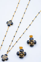 Parure de bijoux en acier inoxydable - NOIR
