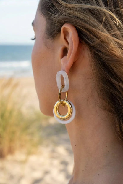 Boucles d’oreilles en acier inoxydable