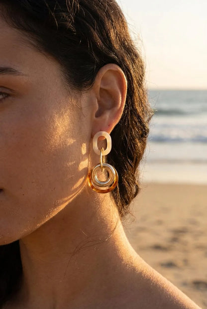 Boucles d’oreilles en acier inoxydable