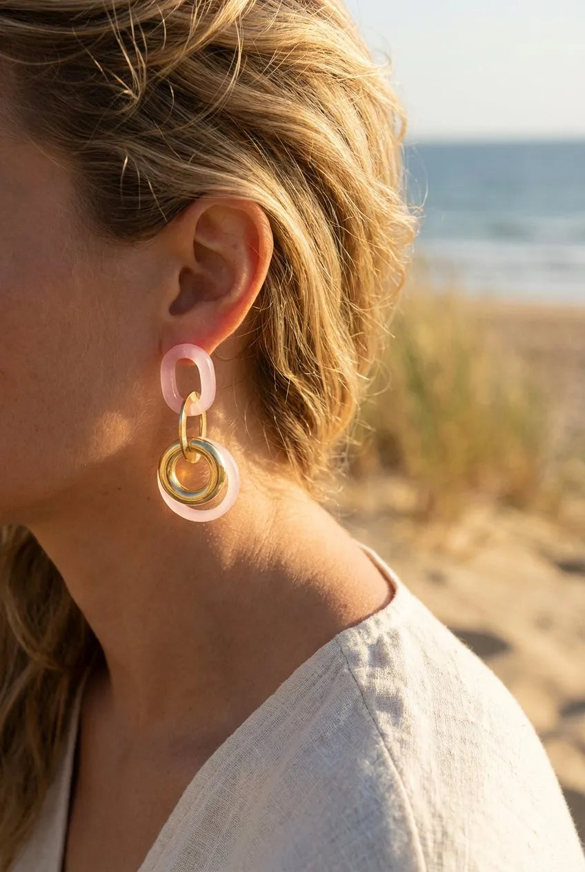 Boucles d’oreilles en acier inoxydable