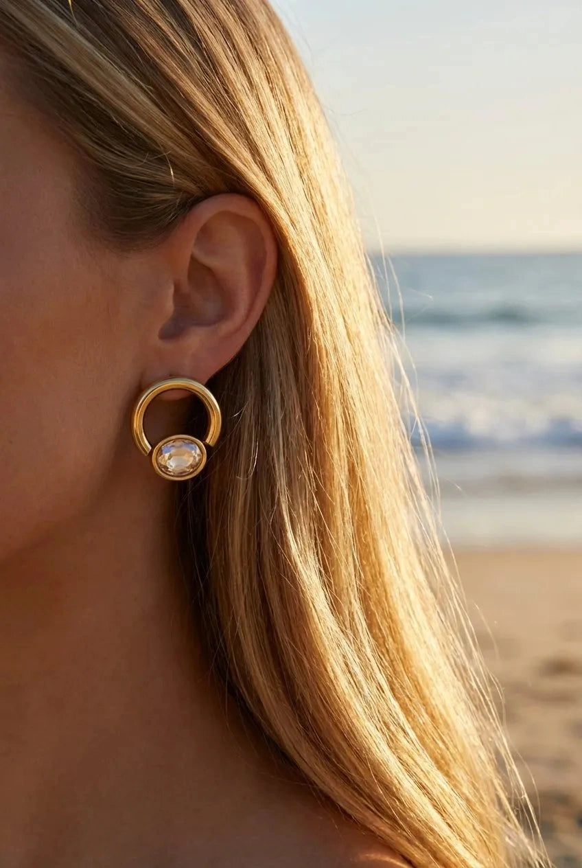 Boucles d’oreilles en acier inoxydable