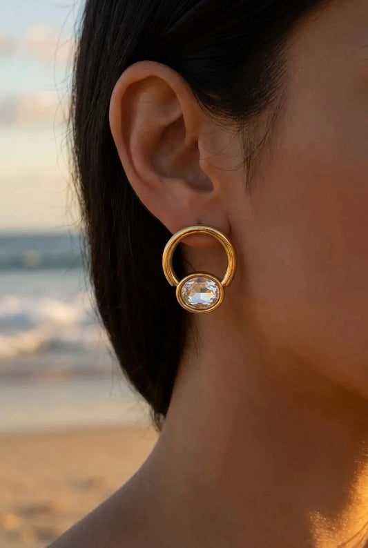 Boucles d’oreilles en acier inoxydable