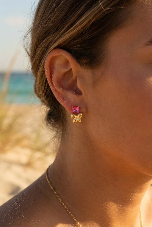 Boucles d’oreilles en acier inoxydable