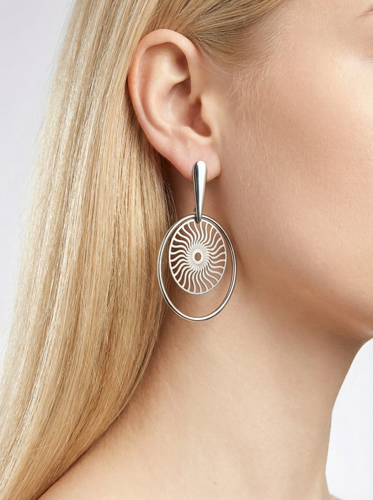 Boucles d’oreilles en acier inoxydable