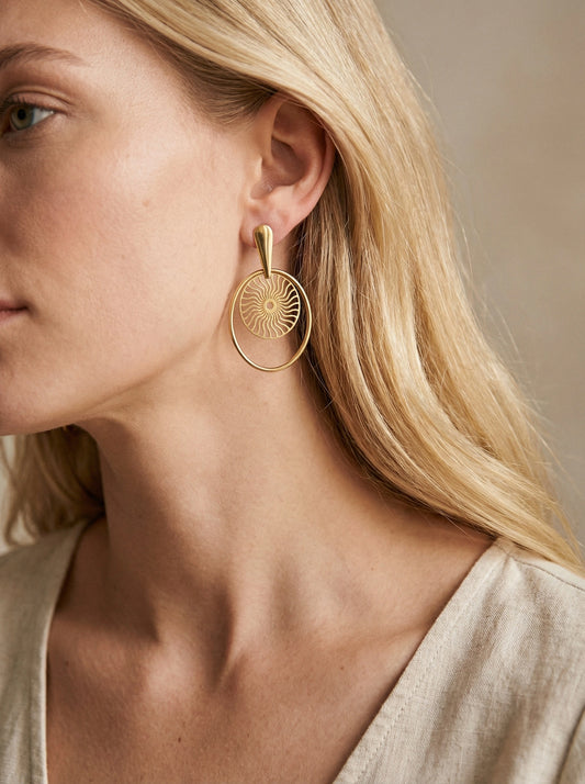 Boucles d’oreilles en acier inoxydable