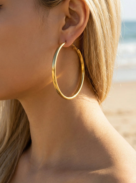 Boucles d’oreilles en acier inoxydable
