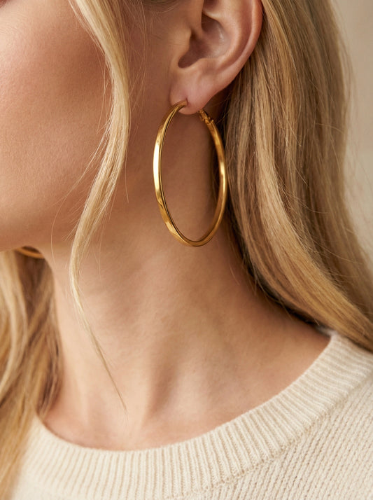 Boucles d’oreilles en acier inoxydable