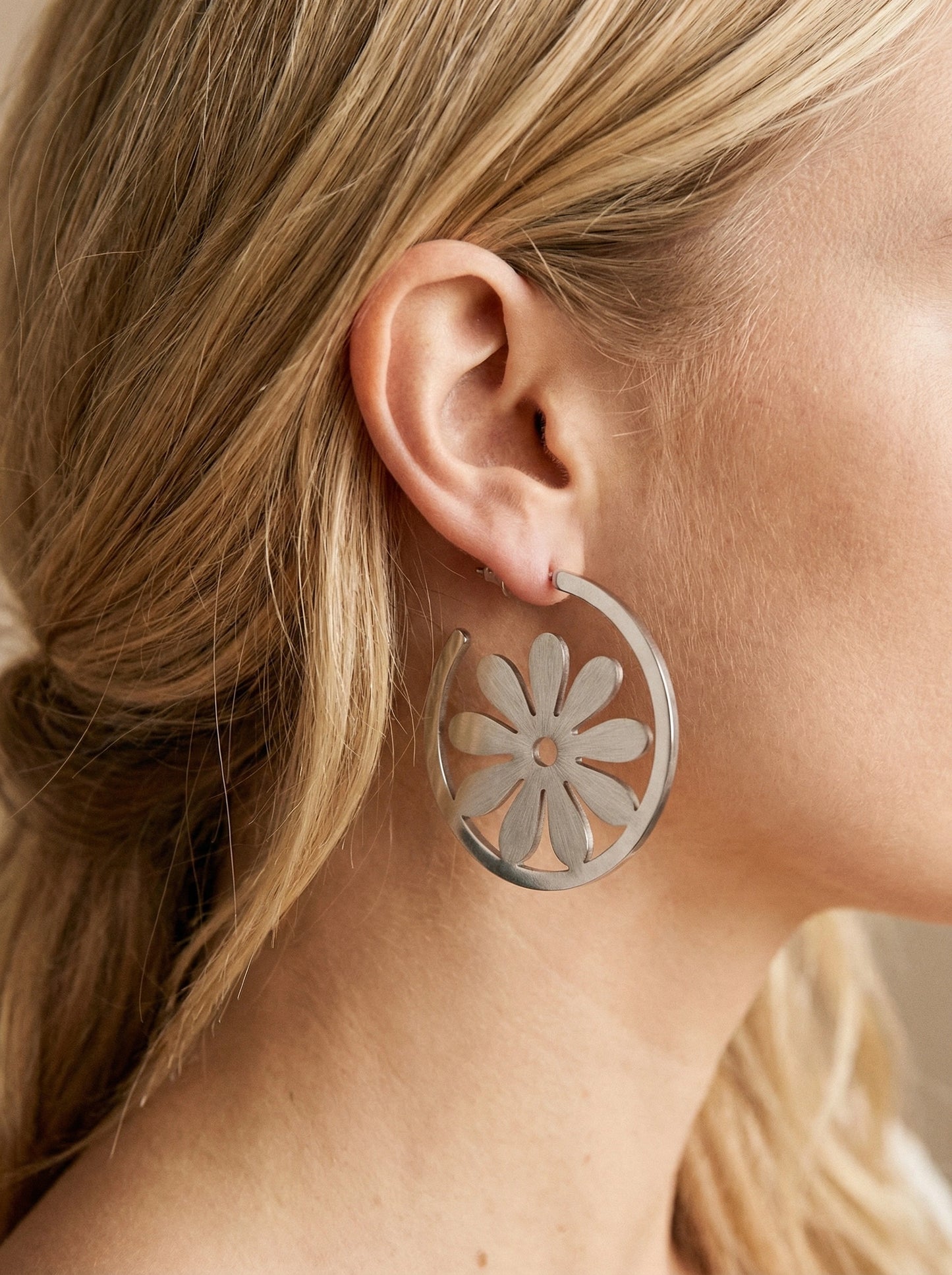 Boucles d’oreilles en acier inoxydable