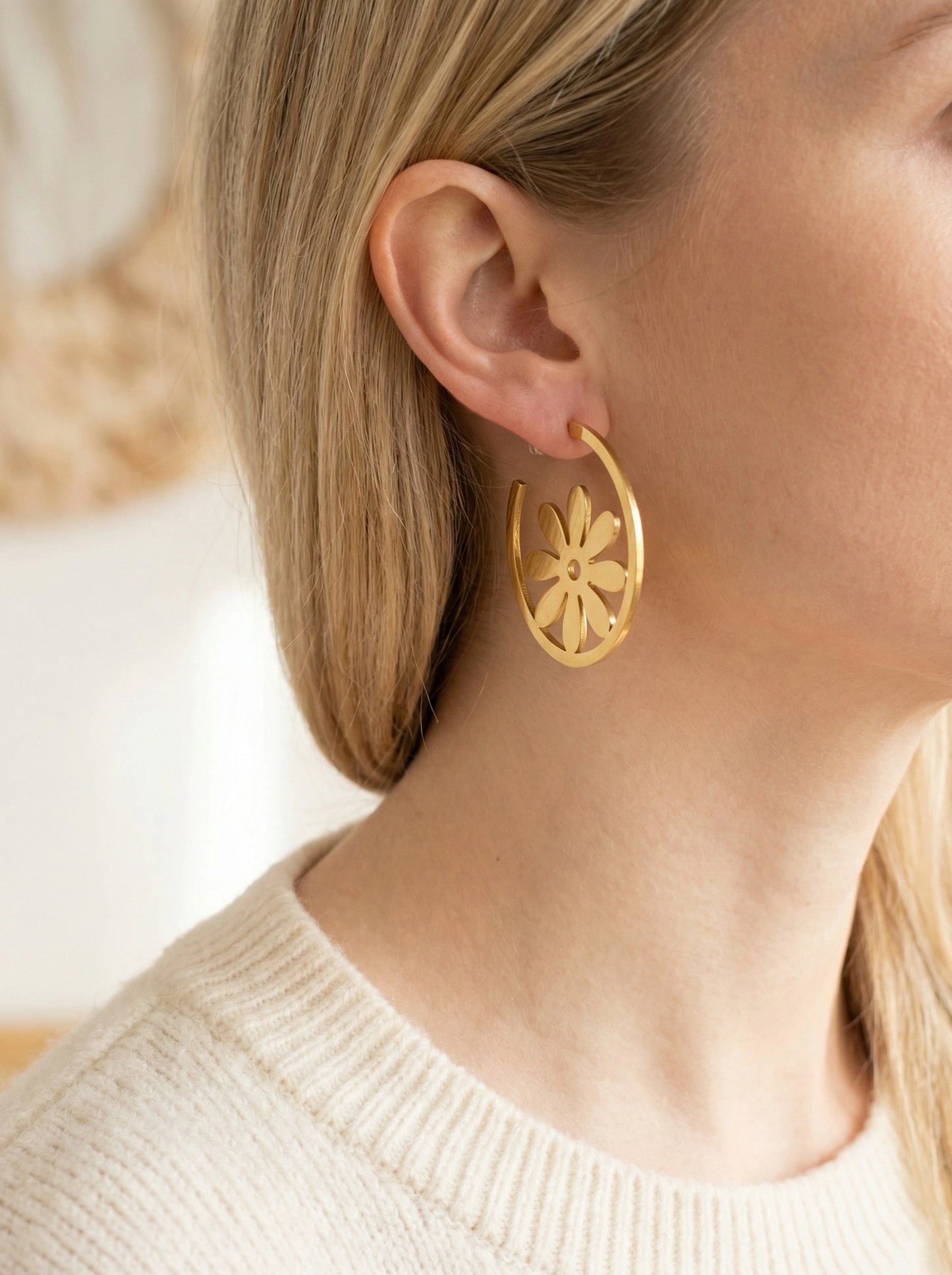 Boucles d’oreilles en acier inoxydable
