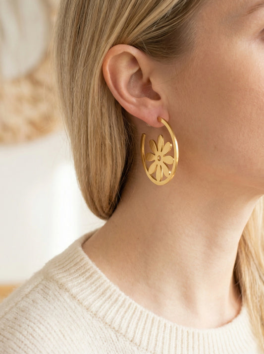 Boucles d’oreilles en acier inoxydable