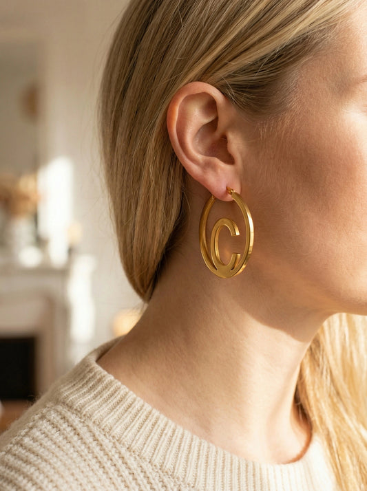 Boucles d’oreilles en acier inoxydable