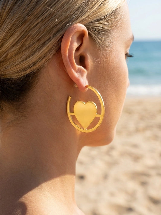 Boucles d’oreilles en acier inoxydable