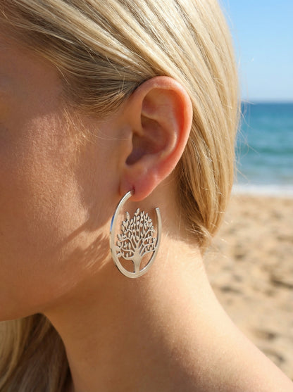 Boucles d’oreilles en acier inoxydable
