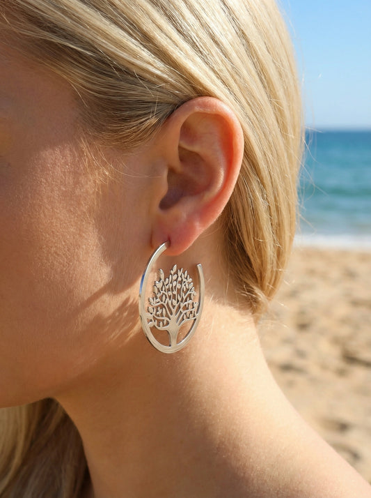 Boucles d’oreilles en acier inoxydable