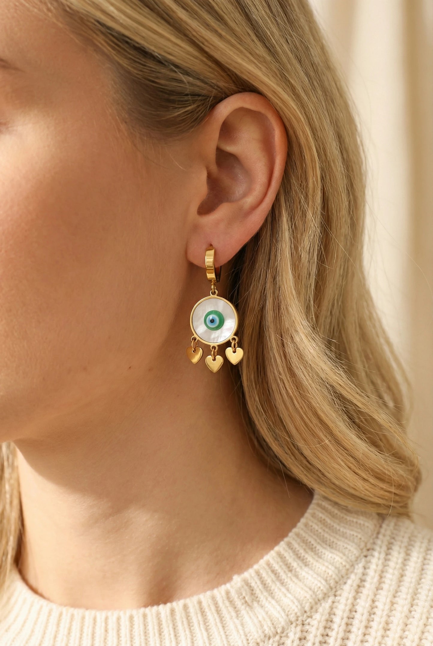 Boucles d’oreilles en acier inoxydable